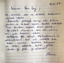 Size ve ekibinize teşekkürlerimi sunmak isterim.